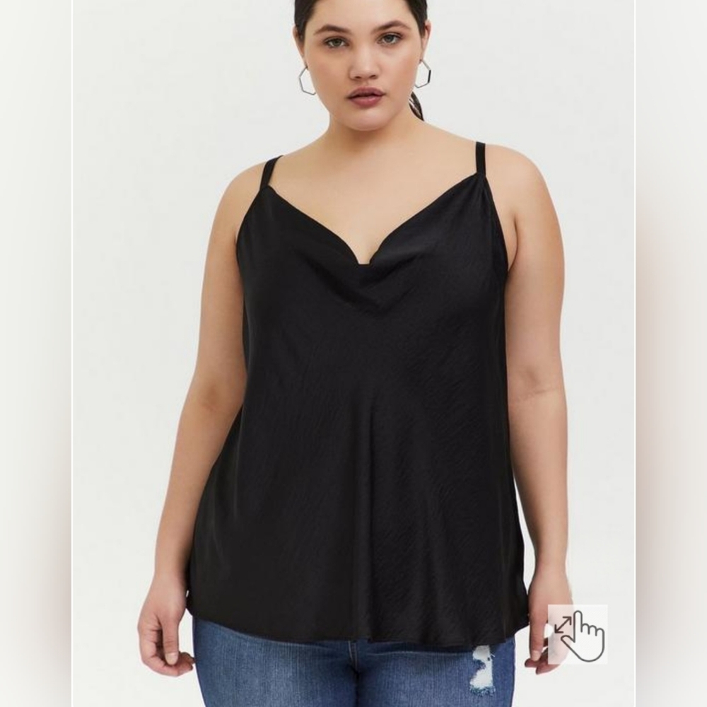 Satin Cowl Neck Cami Size 3 Like New